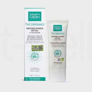 Kem Chống Nắng MartiDerm The Originals Proteos Screen SPF50+ Fluid Cream – Bảo Vệ Da Toàn Diện, Dưỡng Ẩm Sâu Chống Lão Hóa Da