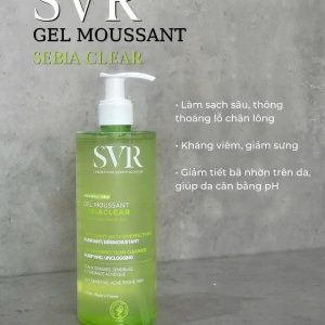 Gel Rửa Mặt SVR Sebiaclear Gel Moussant 400ml – Làm Sạch Sâu, Ngừa Mụn, Giảm Bã Nhờn Hiệu Quả