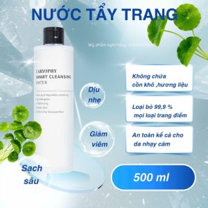Nước Tẩy Trang Caryophy Smart Cleansing Water 500ml - Sạch Nhờn , Hỗ Trợ Giảm Mụn