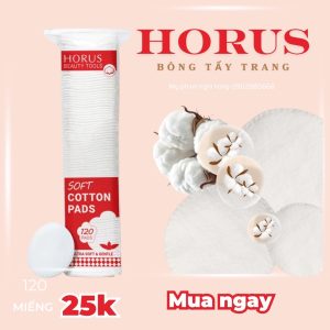 Bông Tẩy Trang Horus 120 miếng