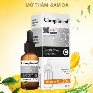 Serum Compliment Vitamin C 20% 27ml – Dưỡng sáng da, mờ thâm, chống oxy hóa