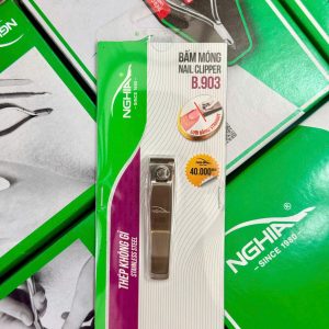 Bấm Móng Tay Thép Không Gỉ Lưỡi Bằng Loại Nhỏ Kềm Nghĩa B.903