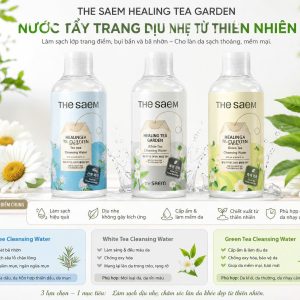 Nước Tẩy Trang The Saem Healing Tea Garden Cleansing Water 300ml – Làm Sạch Dịu Nhẹ, Phù Hợp Mọi Loại Da